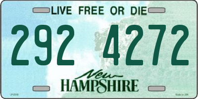 NH license plate 2924272