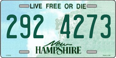 NH license plate 2924273