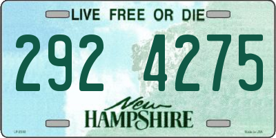 NH license plate 2924275