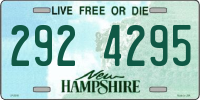 NH license plate 2924295