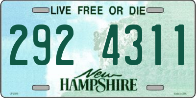 NH license plate 2924311