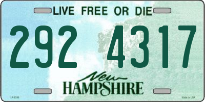 NH license plate 2924317