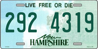 NH license plate 2924319