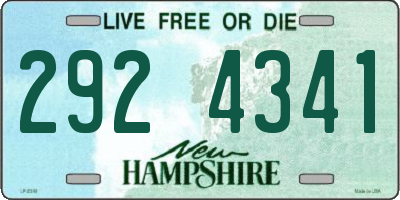 NH license plate 2924341
