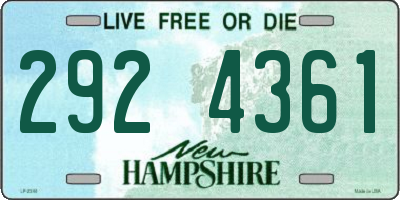 NH license plate 2924361