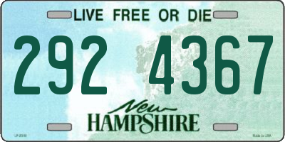 NH license plate 2924367