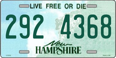 NH license plate 2924368