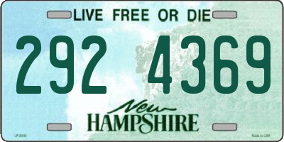 NH license plate 2924369