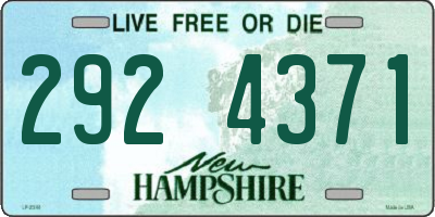 NH license plate 2924371