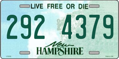 NH license plate 2924379