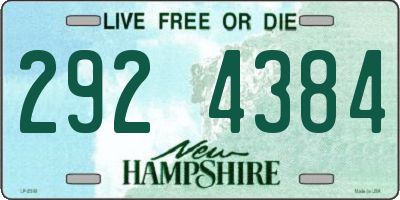 NH license plate 2924384