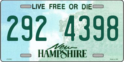 NH license plate 2924398