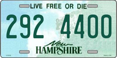 NH license plate 2924400