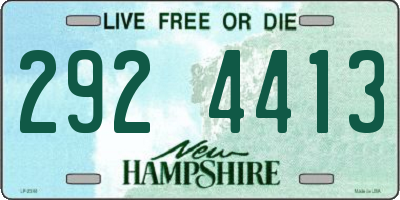 NH license plate 2924413