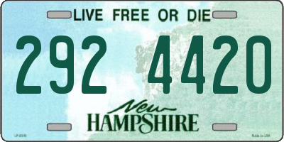 NH license plate 2924420