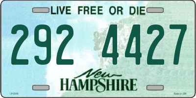 NH license plate 2924427