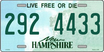NH license plate 2924433