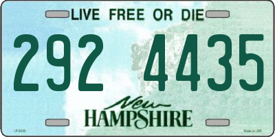 NH license plate 2924435