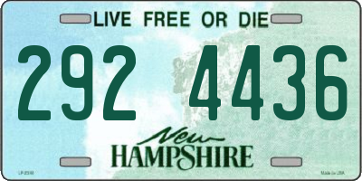 NH license plate 2924436