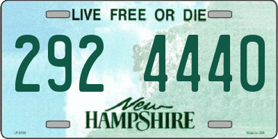 NH license plate 2924440