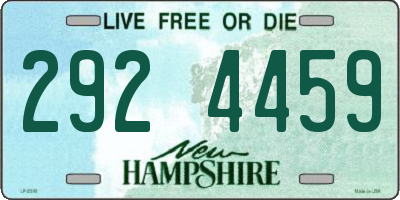 NH license plate 2924459