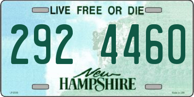 NH license plate 2924460