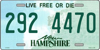 NH license plate 2924470