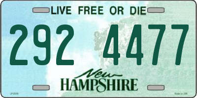 NH license plate 2924477