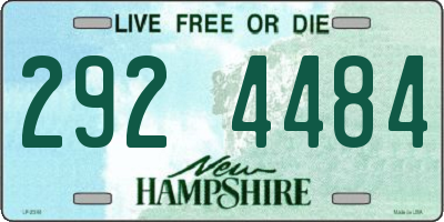 NH license plate 2924484