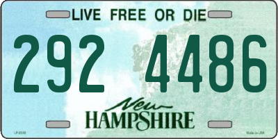 NH license plate 2924486