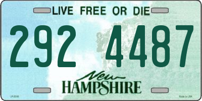 NH license plate 2924487