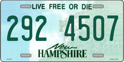 NH license plate 2924507