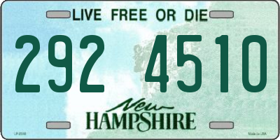 NH license plate 2924510