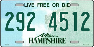 NH license plate 2924512