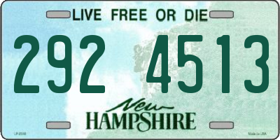 NH license plate 2924513