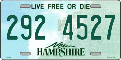 NH license plate 2924527
