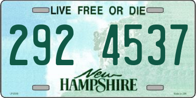 NH license plate 2924537