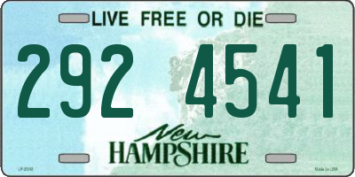 NH license plate 2924541