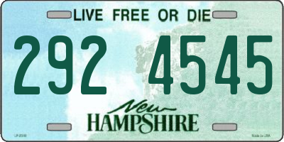 NH license plate 2924545
