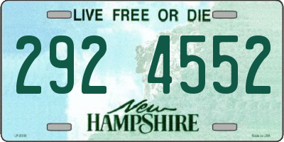 NH license plate 2924552