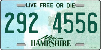 NH license plate 2924556