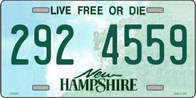 NH license plate 2924559