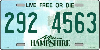 NH license plate 2924563
