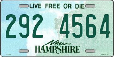 NH license plate 2924564