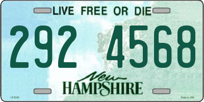 NH license plate 2924568