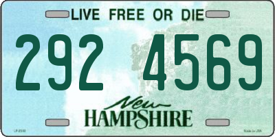 NH license plate 2924569