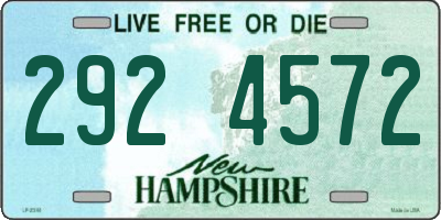 NH license plate 2924572