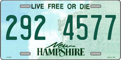 NH license plate 2924577