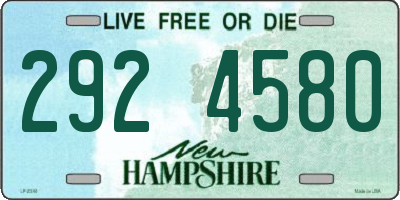 NH license plate 2924580