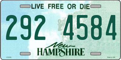 NH license plate 2924584